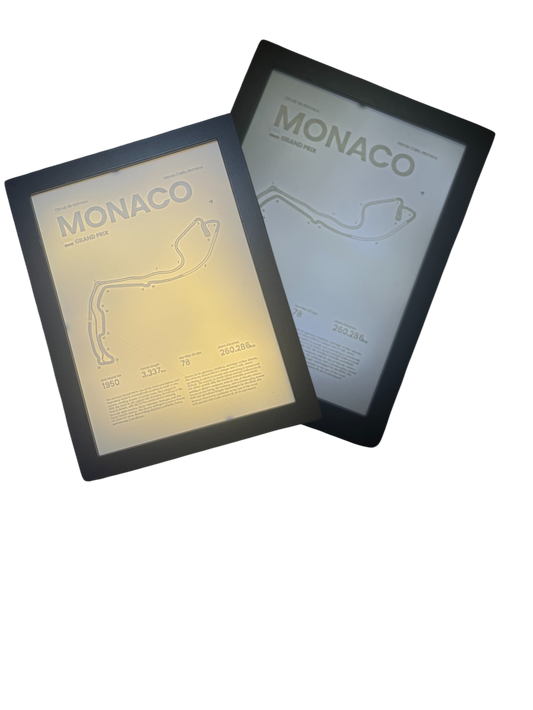 F1 LED Monaco rata 3D